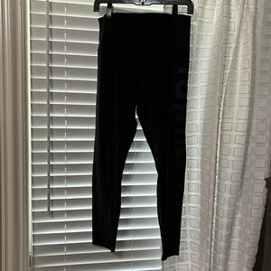Black Lulu Leggings with Logo